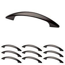 Franklin Brass Modern Curve 3" Cabinet Pulls, Dark Oil Rubbed Bronze, 10-Pack