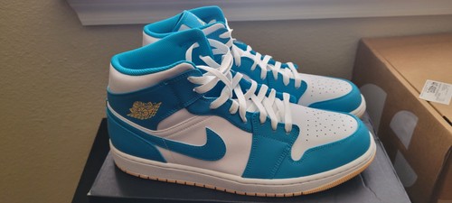 Jordan 1 Mid Aquatone - DQ8426-400 taglia 13 - Foto 4 di 6