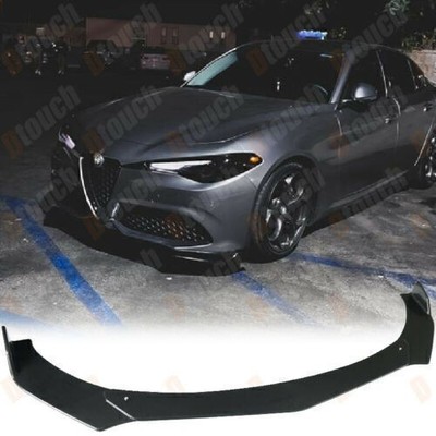 Carbon Fiber Optik Frontschürze Lip Body Kit Spoiler FÜR Alfa Romeo Giulia