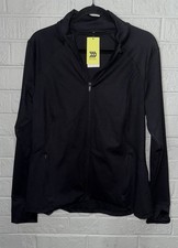 NWT ALL IN MOTION women s Full Zip Jacket Black Sz L