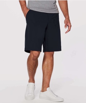 Lululemon Shorts Men Size 30 Black The Works 11  Warpstreme Chino Active Stretch