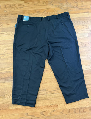 CM Gold Series Comfort Zone Men s Big & Tall Navy Pleated Dress Pants 58W