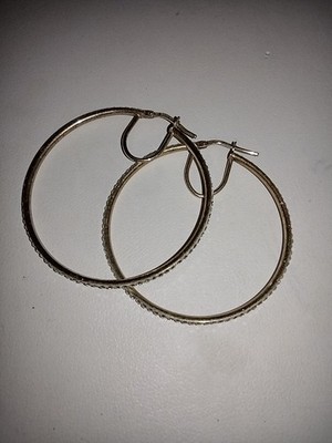 925 Sterling Silber Jordan Mom Vermeil Creolen mit Strass 