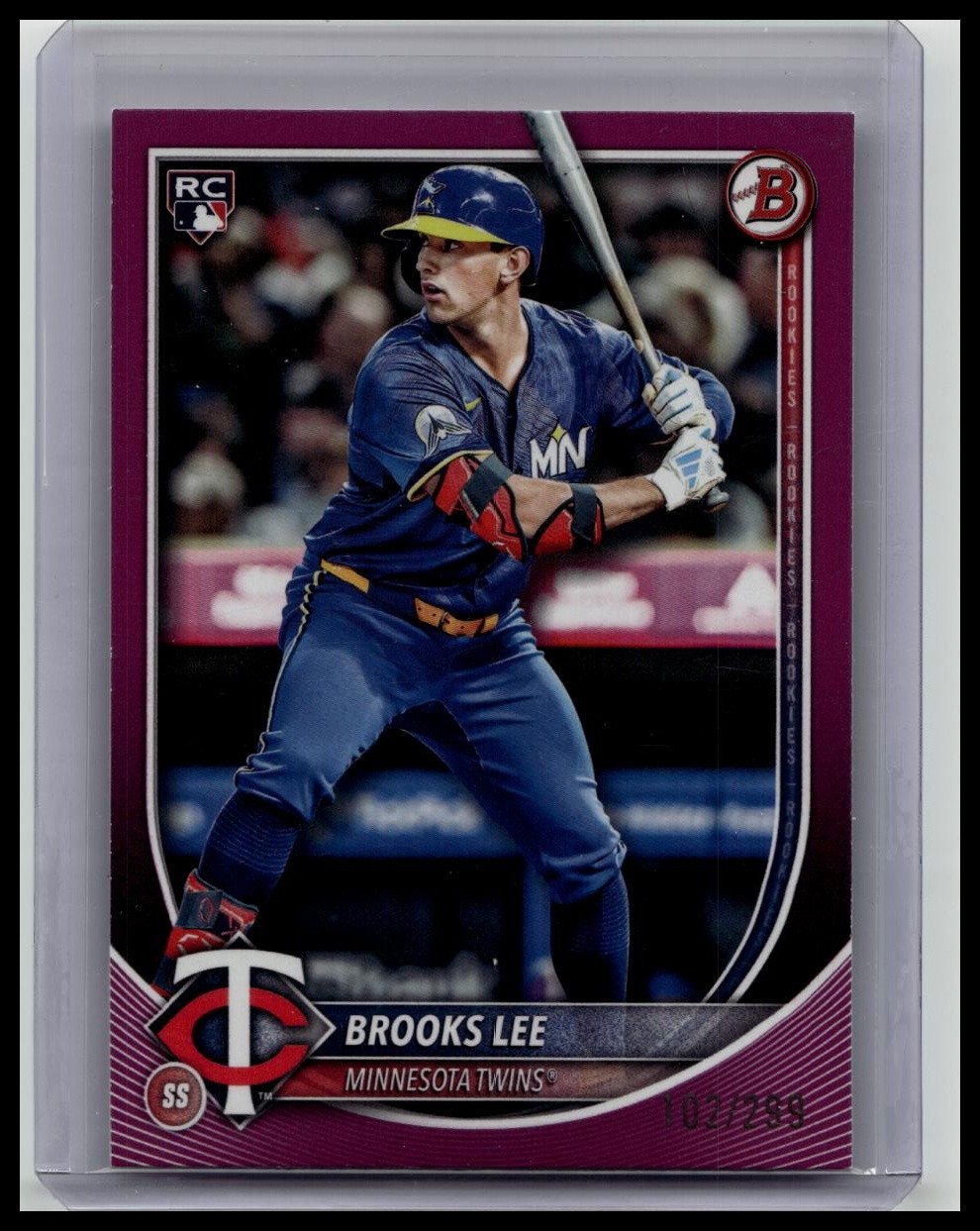 2025 Bowman #72 Brooks Lee Fuchsia #/299