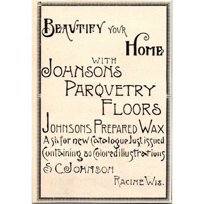 S. C. Johnson Johnsons Prepared Wax Racine WI 1894 Clipping SAI6-M20
