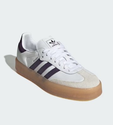 NEW Adidas Samba SAMBAE W Purple White Size 7.5 Women Shoe/Trainers