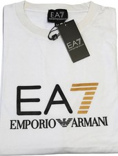 Image of EMPORIO ARMANI EA7 BRAND NEW SHORT SLEEVE CREW NECK BIG LOGO T-SHIRT