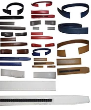 mens replacement leather waist belts waistband new auto-lock strap only upto 50"