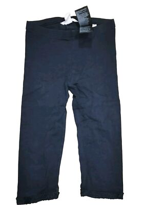 Caprileggings Gr. 110 H&M dunkelblau m. aufwendiger Borte a. d. Beinen