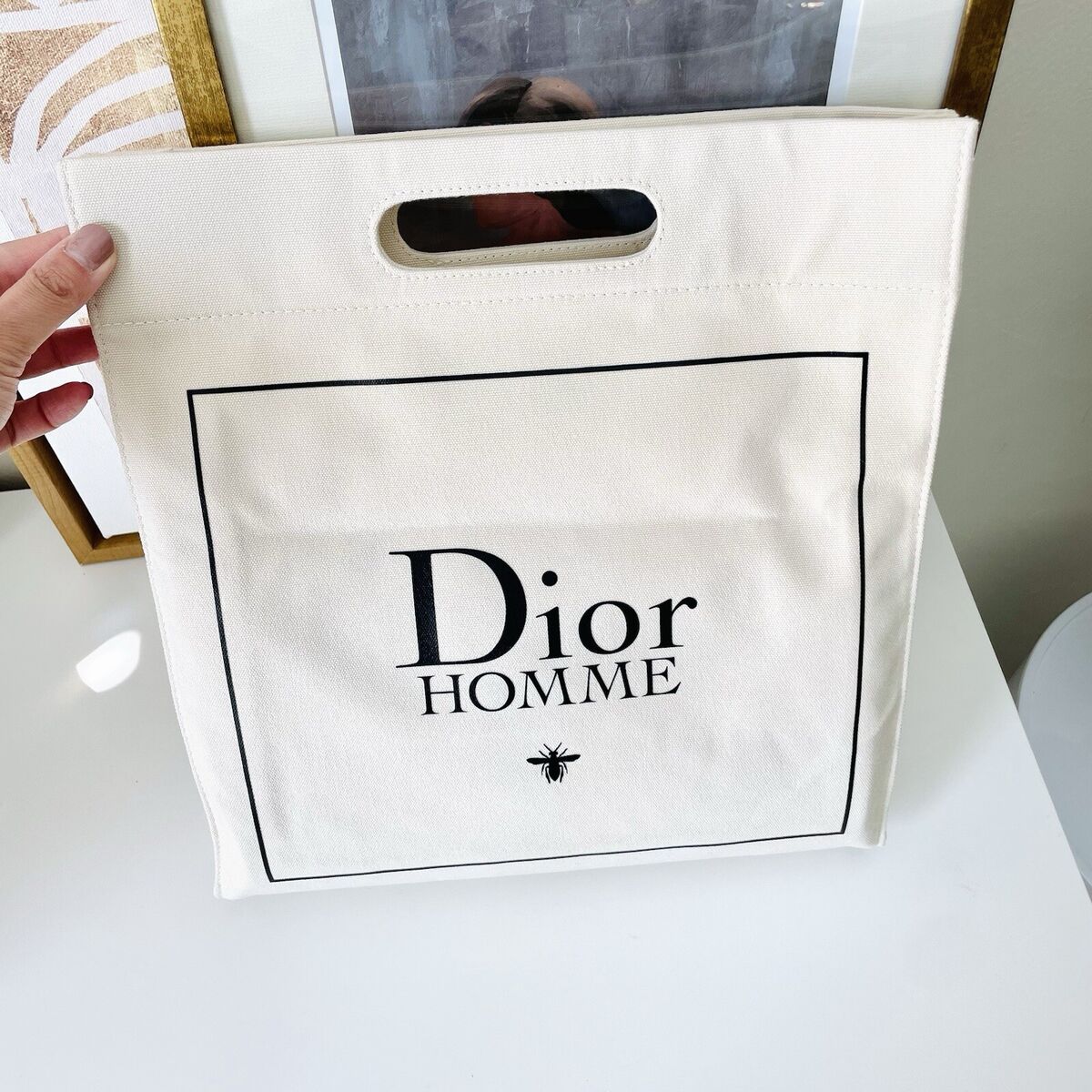 Dior Homme Canvas Top Handle Tote/Clutch | eBay Dior Homme Canvas Top Handle Tote/Clutch | eBay