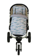Keep Me Cosy? 2 in 1 Infant Footmuff Set, Universal, Cotton - Pastel Leaf design