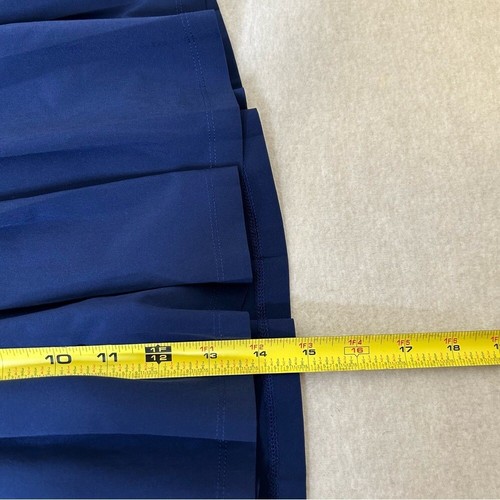 Athleta Girl Pleat Perfect Skort Navy Spellout Waist Tennis Skort Size XXL/16 - Picture 7 of 8