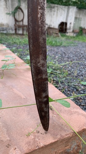 Collectible Vintage Old Hand Forged Iron Hilt Mughal King Sword Katar Talwar - Picture 4 of 9