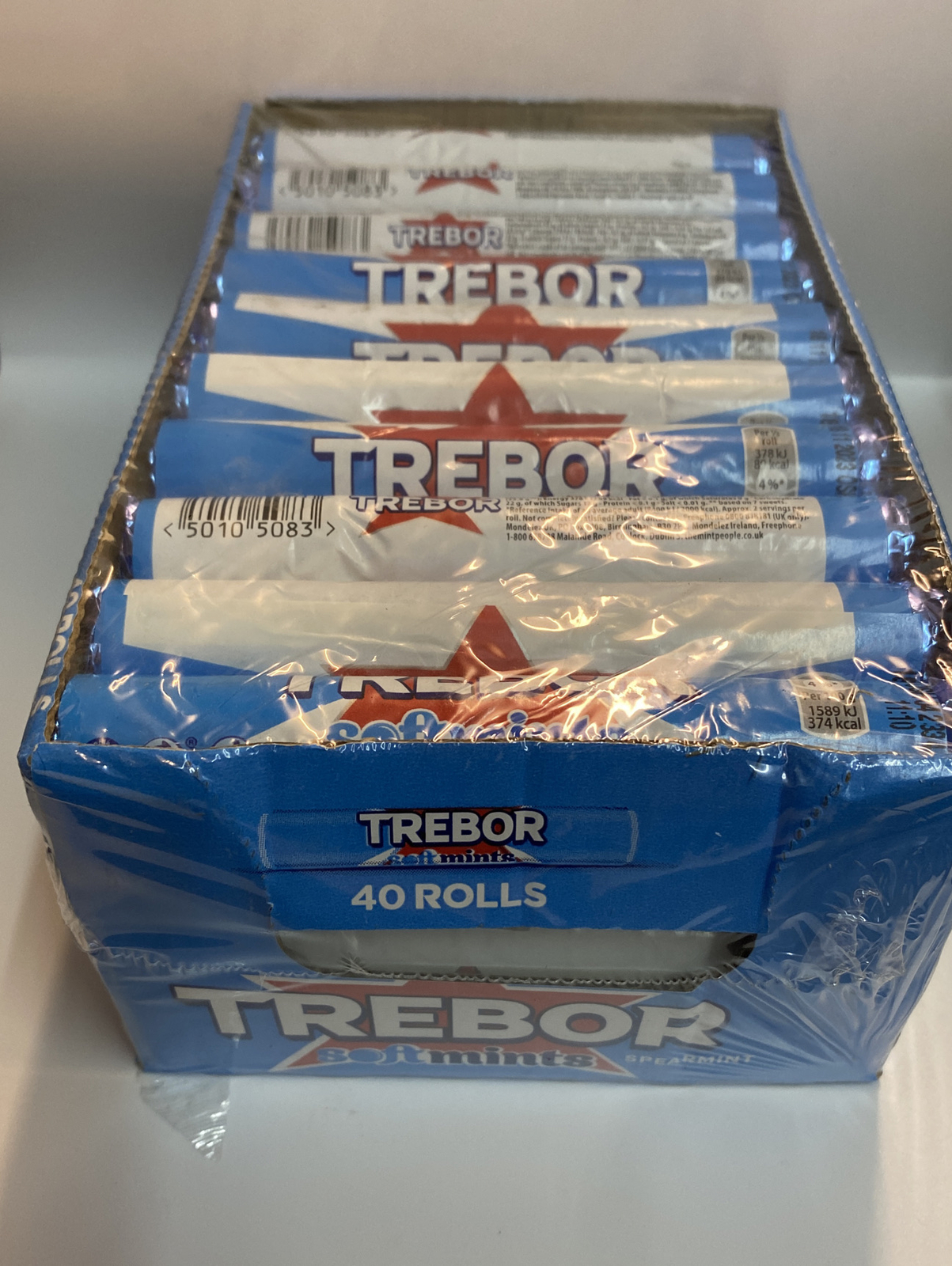 trebor soft mints Spearmint 40x44.9g Full Box eBay