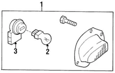 Genuine Ford Back Up Light Assembly F8CZ15500AB
