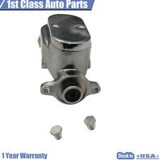 1 Bore Chrome Aluminum Brake Master Cylinder Fits Gm Street Top Rod Disc Drum