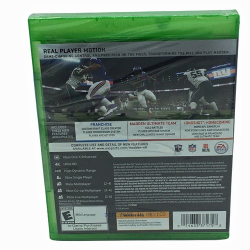 Madden NFL 19 XBox One Football Game NFLPA EA Sports NEW Sealed - Picture 2 of 2