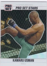 2021 Pro Set Sports Metal Stars White Prism #2 Kamaru Usman - MMA 2/4