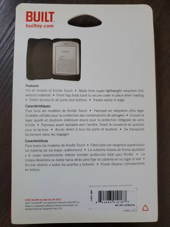 BUILT Neoprene Stretch Cover For All Models Of Kindle Touch Polka Dot - Image 2 of 3