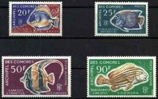 Timbres Poissons Comores 47/48 PA23/24 ** (77163BH) - cote : 26,50 €