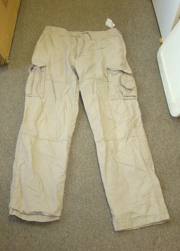 FLANNEL LINED CARGO PANTS WAIST 