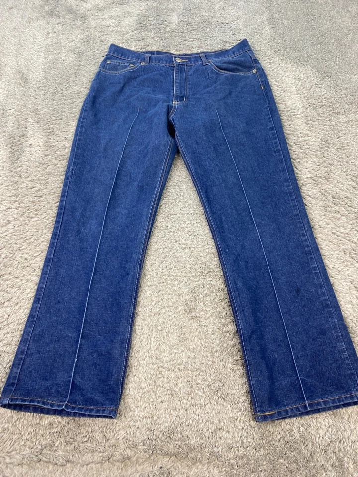 Vtg Chams Jeans Mens 38x31 Baggy Straight Leg Skater Goth Hip Hop Y2K 90s Denim - Image 2 of 4