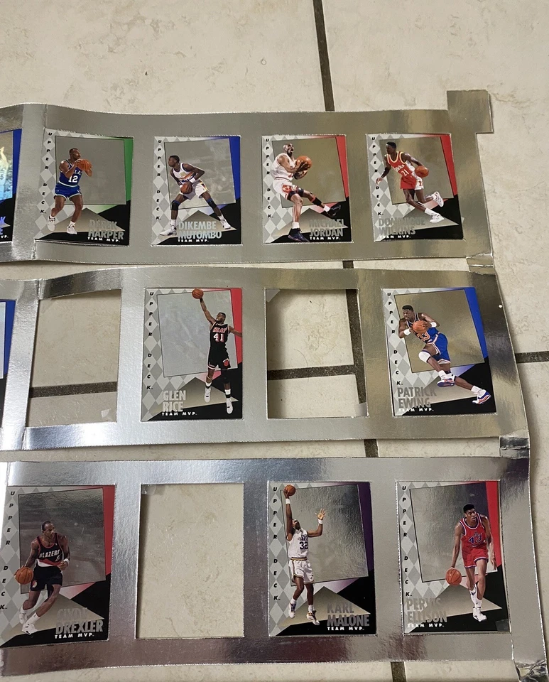Upper Deck NBA 球队 MVP 1993 全息图套装 25 件带未来 MVP 乔丹 罕见 — 第 2/4 张图片