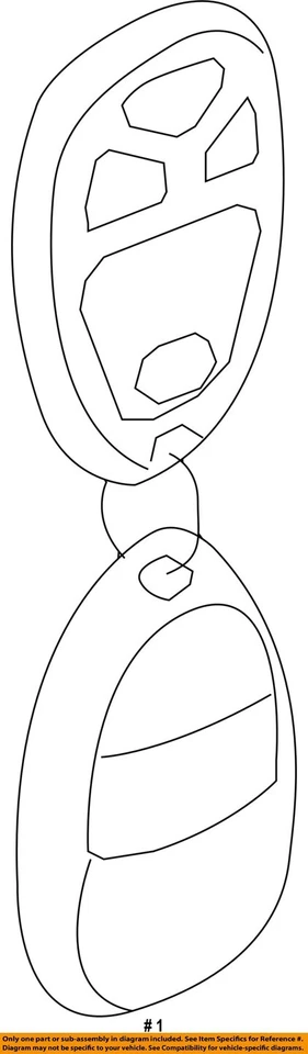 Transmisor remoto con llave GM OEM 22936101 Foto 2 de 2