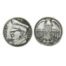 GERMAN 5 RM 1935 MONETA TEDESCA GERMANY MEDAILLE ALLEMANDE 3° REICH WW2 A. HITLR