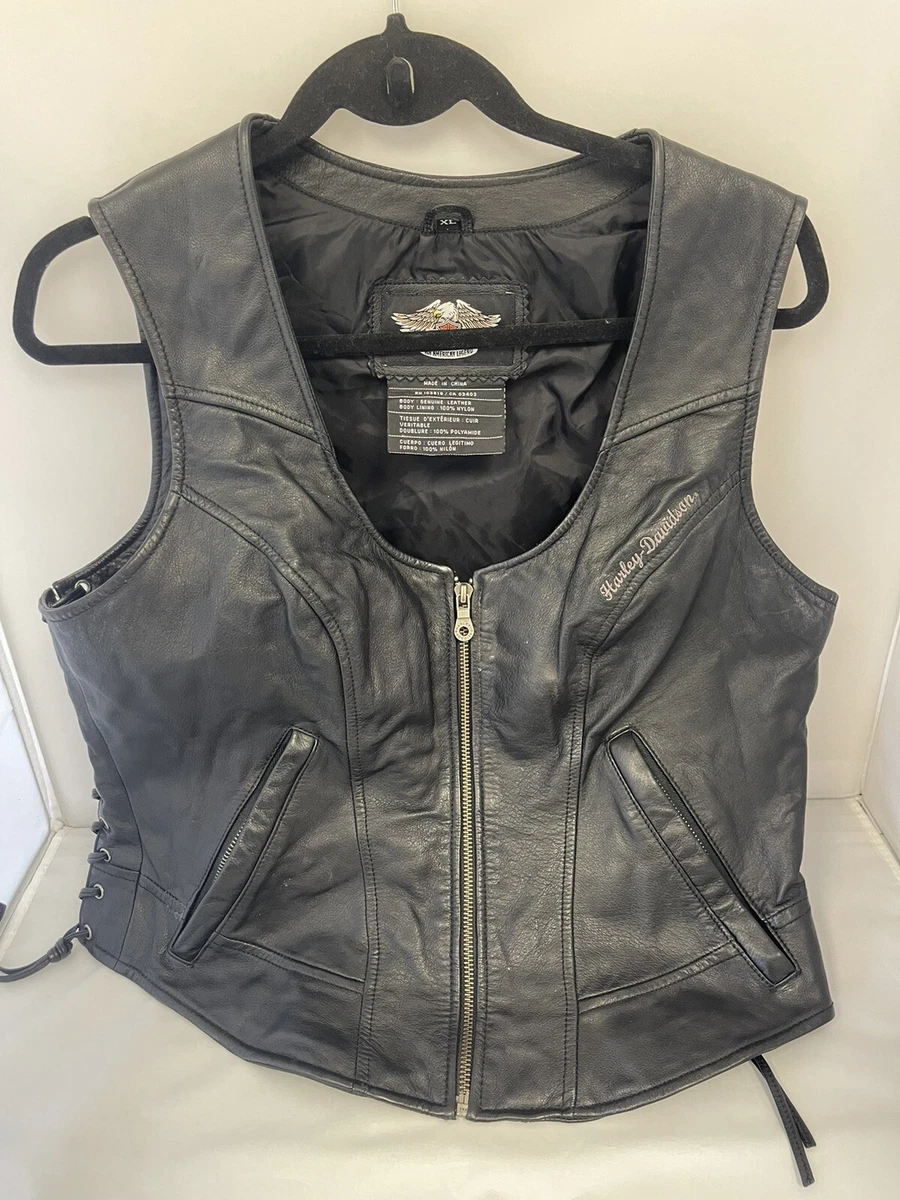 Vintage harley hot sale davidson leather vest