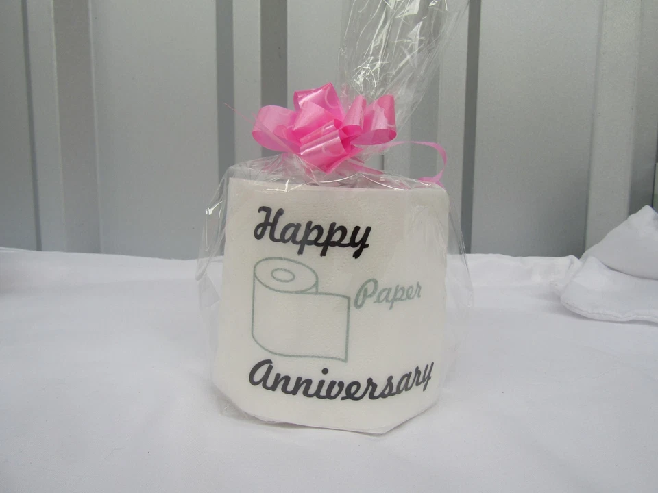 Novelty Toilet Roll, Happy Paper Anniversary 1st Wedding Anniversary gift