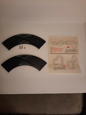 VINTAGE AURORA MODEL MOTORING 9 Two Lane Crisscross Roadways Curve Slot Car