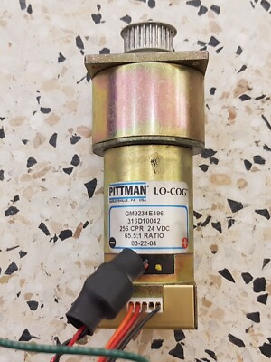 PITTMANN LO-COG JM9234E496 316D10042 256 CPR 24 VDC 65.5:1 RATIO Türautomation