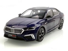 SKODA OCTAVIA PRO 2021 Blue Diecast Car 1/18 Scale Model