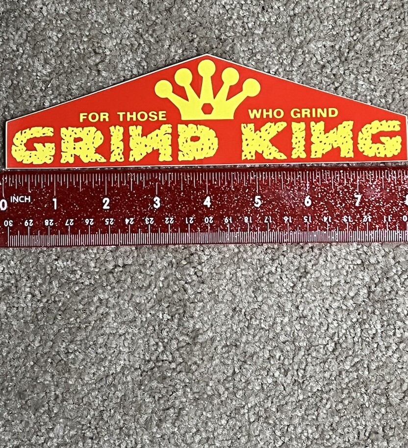 Vintage 1990's For Those Who Grind Grind King Skateboard Sticker