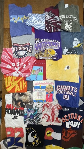 30 Tshirt Tee Lot Wholesale Y2K Assorted Resell Bundle Graphic Band Sport Movie - Picture 3 of 7