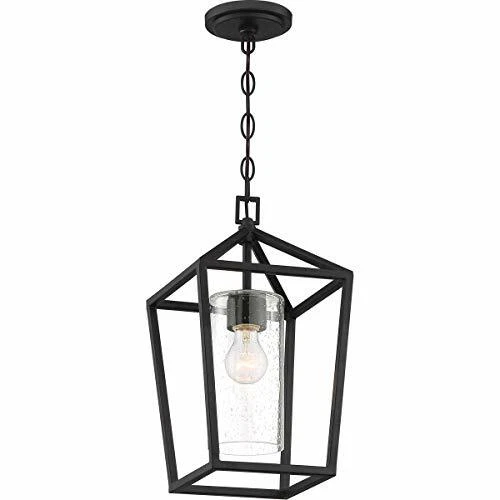 Hopewell 1 Light Hanging Lantern - 120V - Matte Black Finish - SATCO-60-6594 - Picture 1 of 1