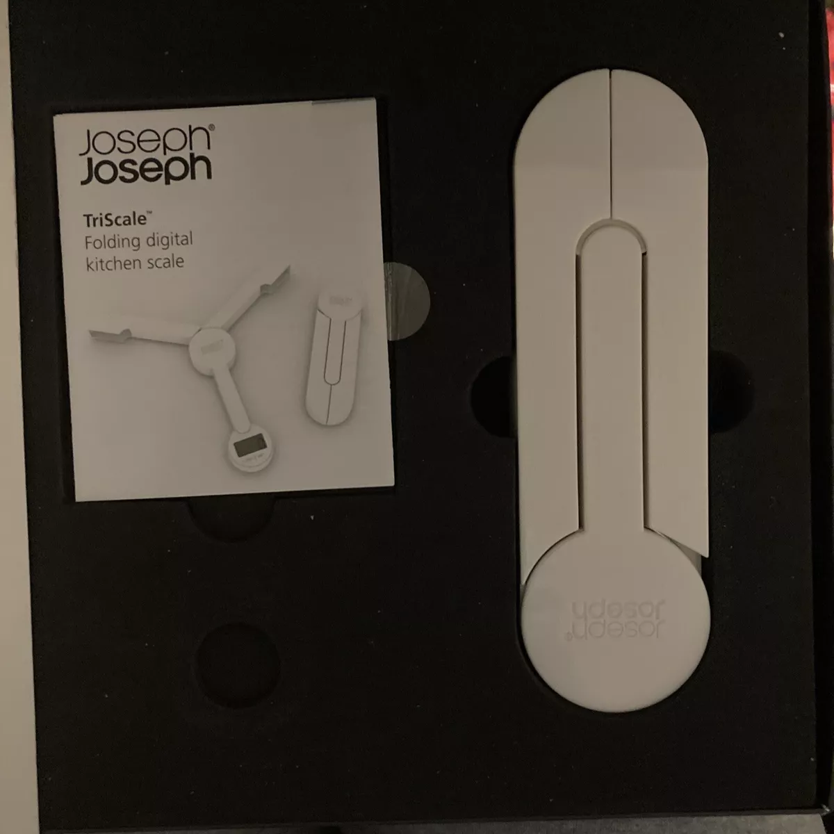 Joseph 40071 TriScale Compact Folding Digital Kitchen Food Scale