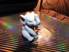 Vintage Lenox Baby Elephant Porcelain Figurine Trunk Up 24k Gold Accents 3”