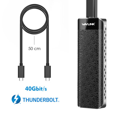 Thunderbolt  3 NVMe 40Gbps PCIe SSD External Enclosure M.2 2.5mm High-speed Data