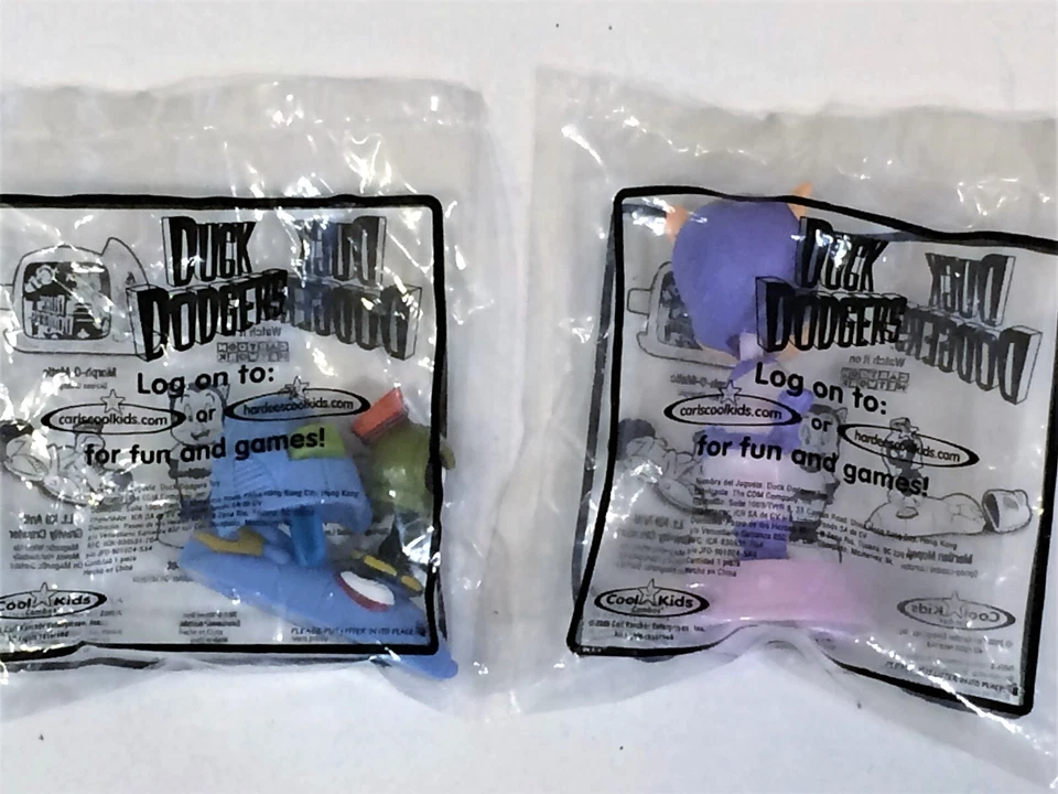 Duck Dodgers Carl Jr. Genial lote de 2 juguetes para ciclomotores marcianos y cadetes espaciales para niños 2005 Foto 4 de 4