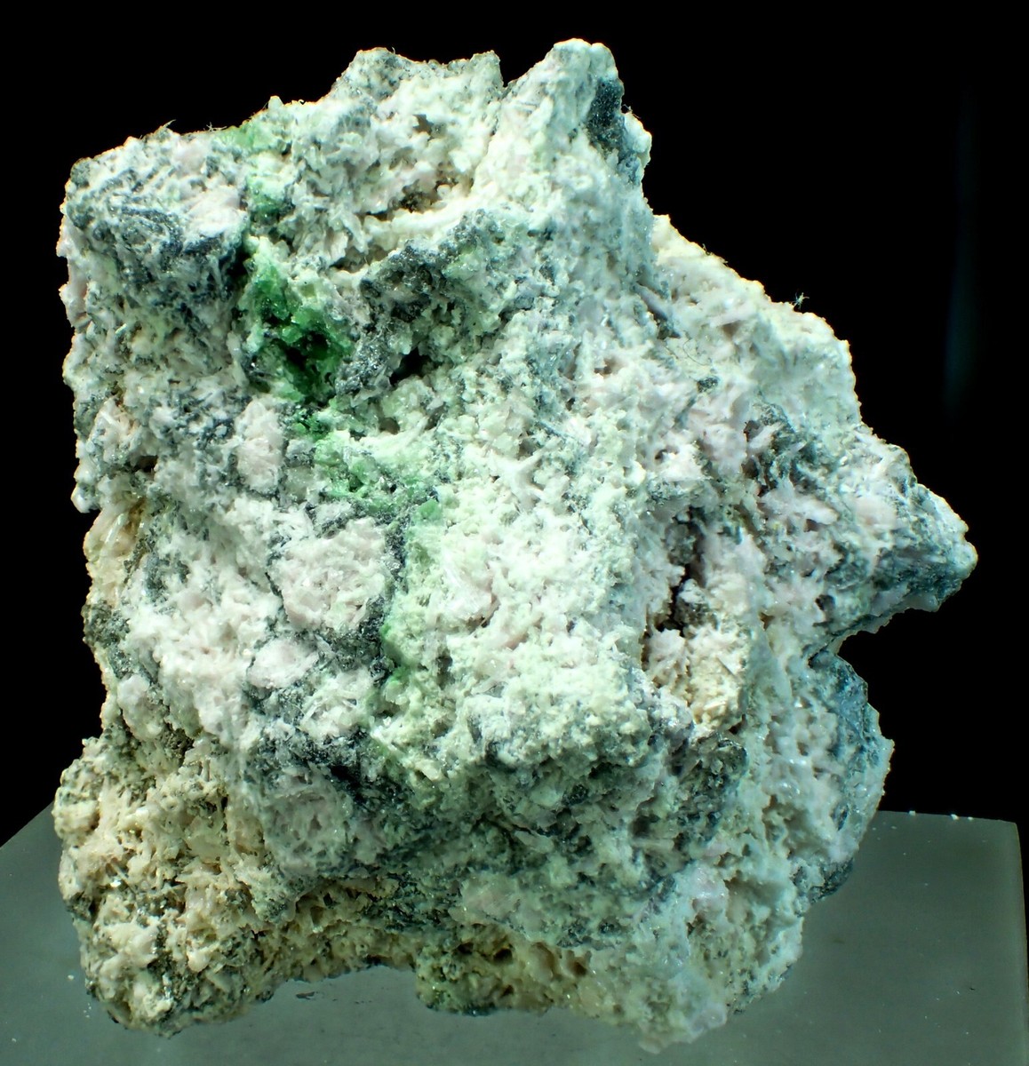 RARE Green Grossular Garnet w Zoisite Fine Mineral Specimen