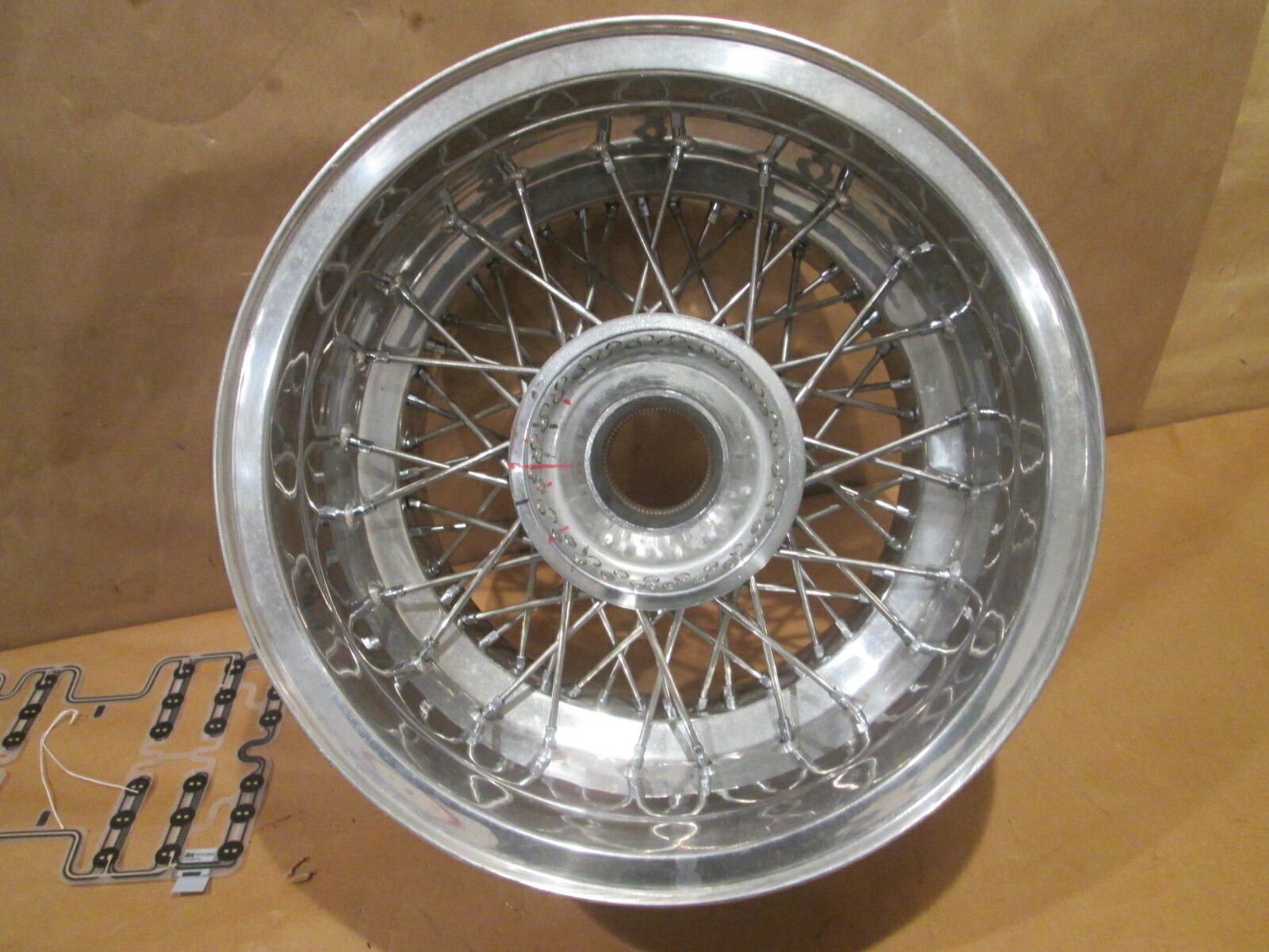Borrani Wire Wheel 15X9 Ferrari 365 GTB/4  Refurbished P/N RW4300 - MC3039/2