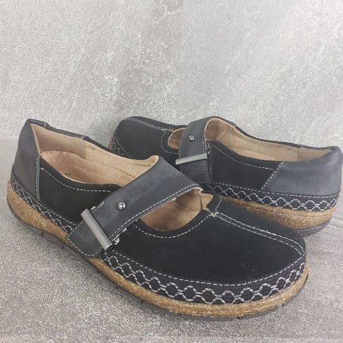 Earth Origins Shoes Women's 8.5 M Black Suede Mary Janes Emme eBay