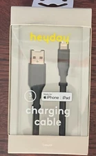 Heyday  Charge Cable 3 Ft. for iPhone/iPad - Black