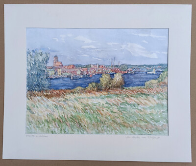 Neumann, Georg (1934 Frankfurt/Oder   2003) Der Hafen von Wolgast
