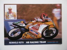 Reinhold Roth autograph signed 10x15 cm postcard