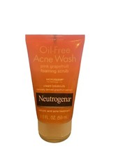 Neutrogena Oil-Free Acne Wash Foaming Scrub   Pink Grapefruit   4.2 fl oz   New