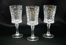 Wine Glass Set of 6 Champagne Water Goblet 7oz /200ml Czech Bohemia Crystal Gift