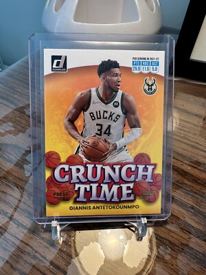 2022-23 Donruss Giannis Antetokounmpo #5 Crunch Time Press Proof Milwaukee Bucks